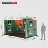 Magnetic Fabric Booth Display - Model 2 (5m x 3m)