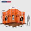 Magnetic Fabric Booth Display - Model 4 (5m x 5m)