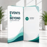 2x2m Magnetic Fabric Straight Backwall Display
