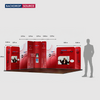 Magnetic Fabric Booth Display - Model 5 (4 x 4m)