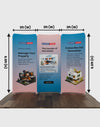Magnetic Fabric Booth Display - Model 2 (2m x 2m)