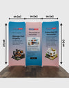 Magnetic Fabric Booth Display - Model 2 (2m x 2m)