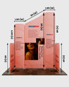 Magnetic Fabric Booth Display - Model 3 (2m x 2m)