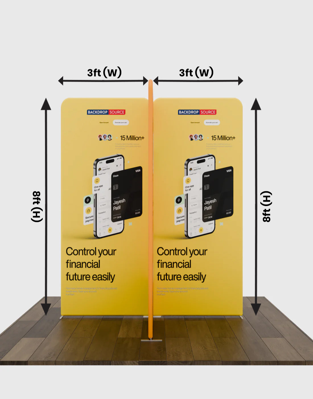 Magnetic Fabric Booth Display - Model 5 (2m x 2m)