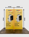 Magnetic Fabric Booth Display - Model 5 (2m x 2m)