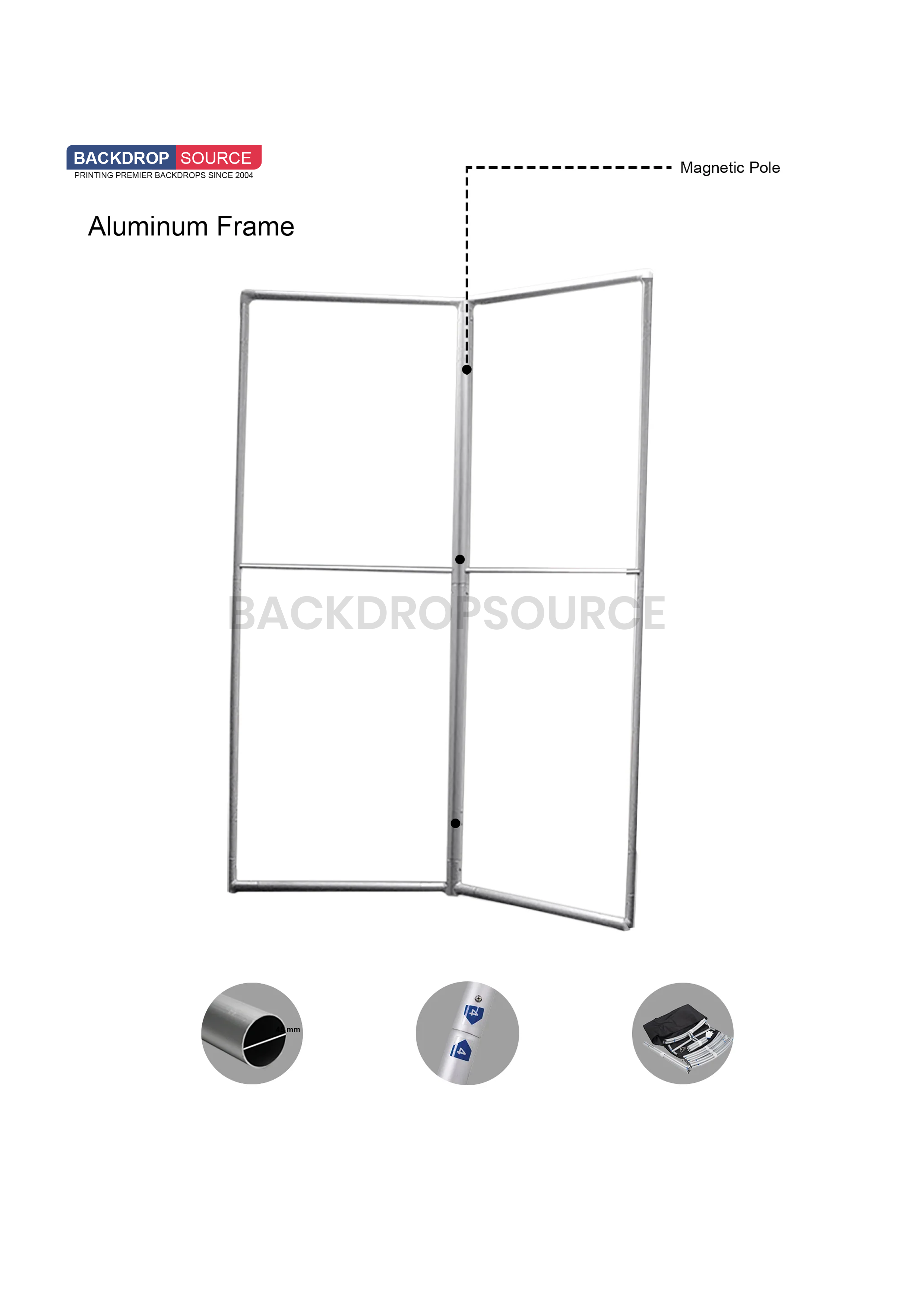 Magnetic Partition Display -2 Panel – Backdropsource UAE