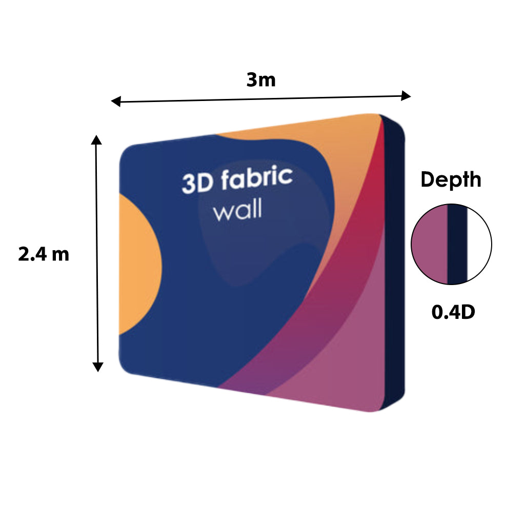 3D Wall Box Fabric Exhibition Display