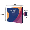 3D Wall Box Fabric Exhibition Display
