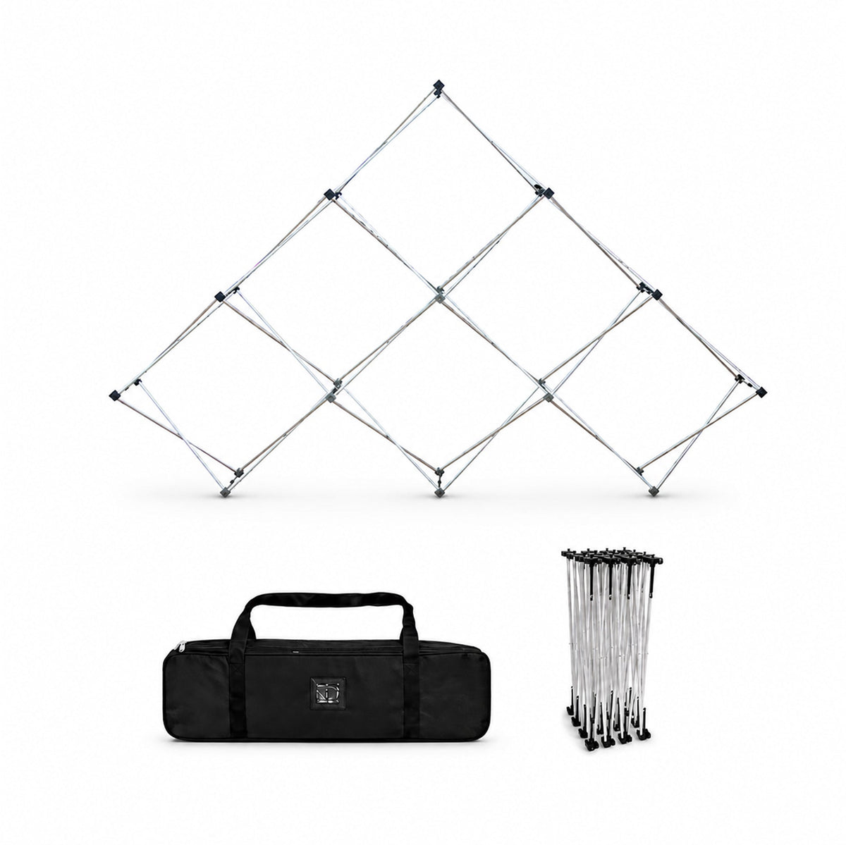 Medium Triangular Fabric GeoMetrix Pop Up Grid Display