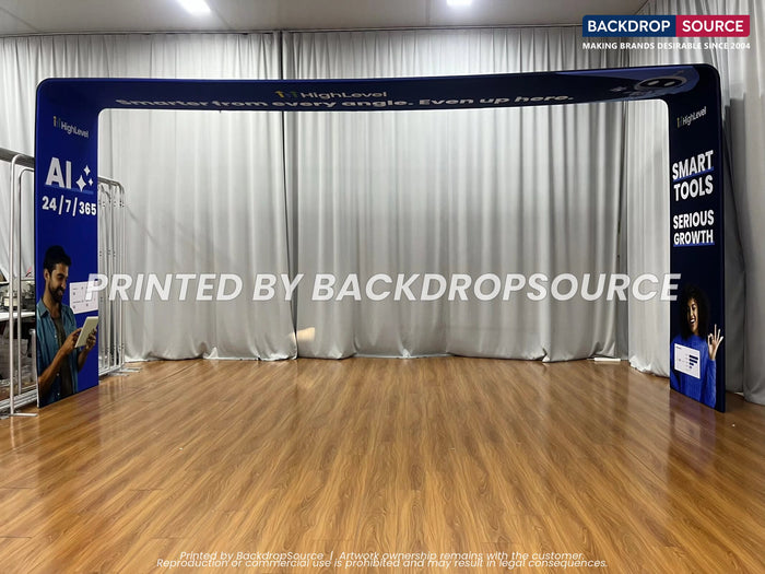 Large tension arch display