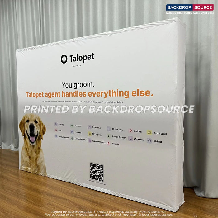 Pop-up fabric displays