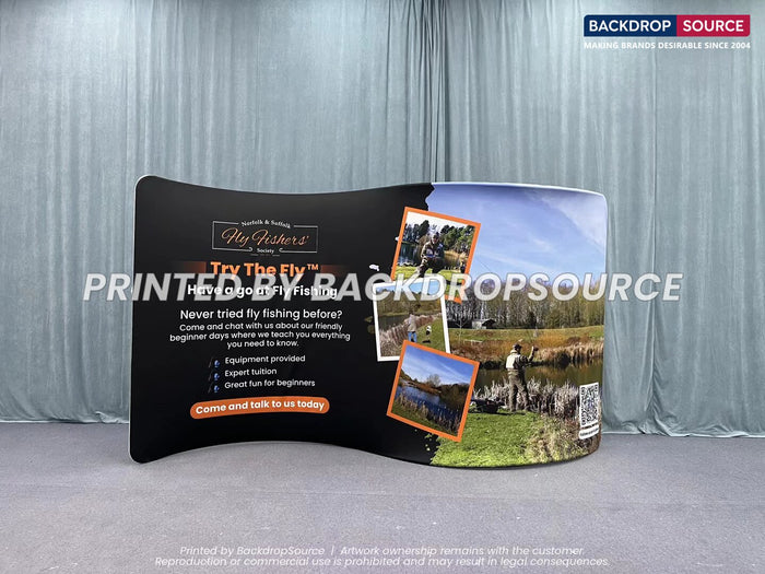 Tension fabric media wall