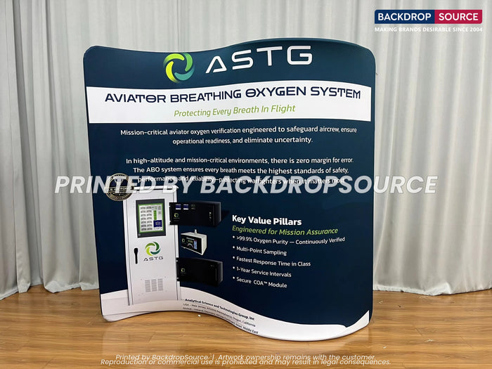 Tension fabric media wall