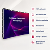 جدار وسائط بانورامي قابل للطي مع تصميم متغير الشكل