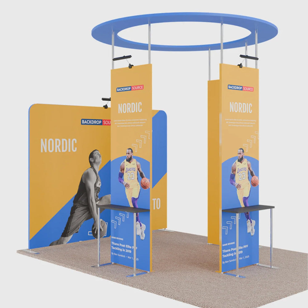 3x3m Straight Fabric Wall Display