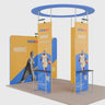3x3m Straight Fabric Wall Display
