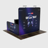 3x3m Booth Kit with Backwall, 2 Side Walls & Counter