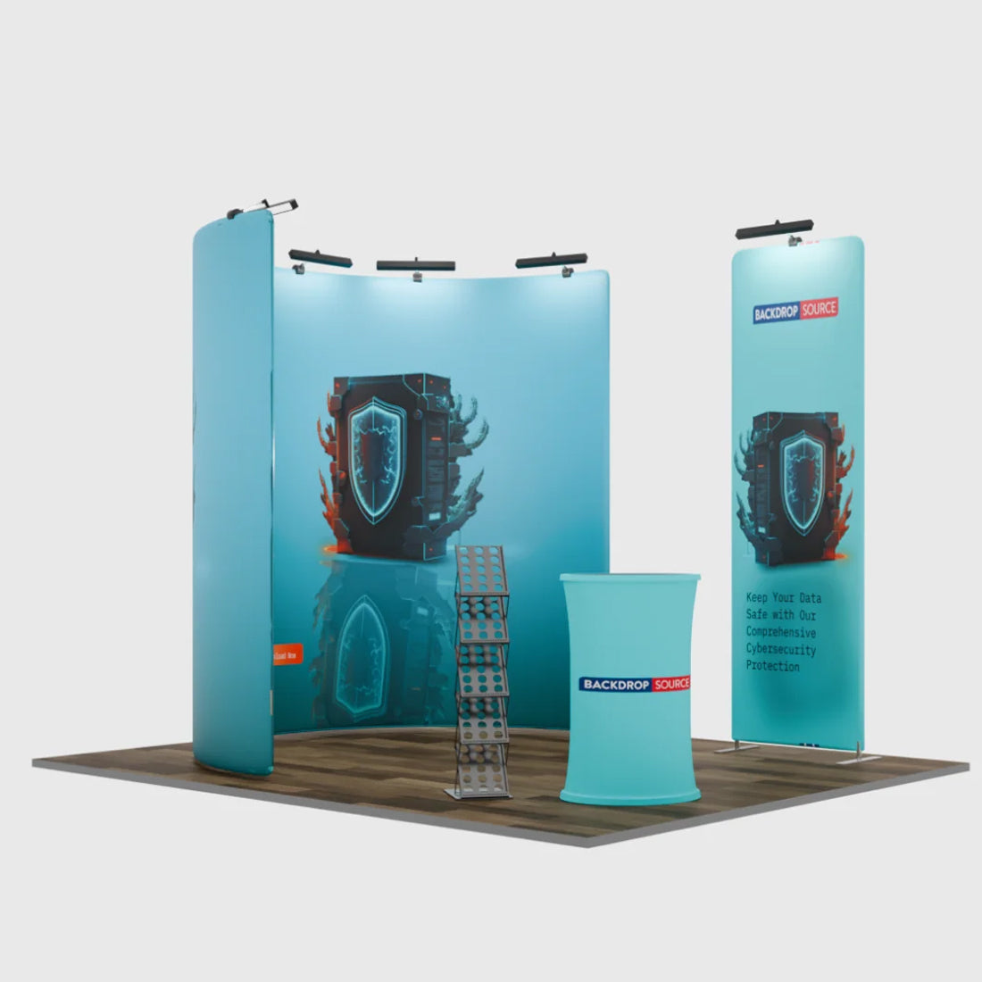 Modular U Shaped Exhibition Kit for 3m Wide Booths
