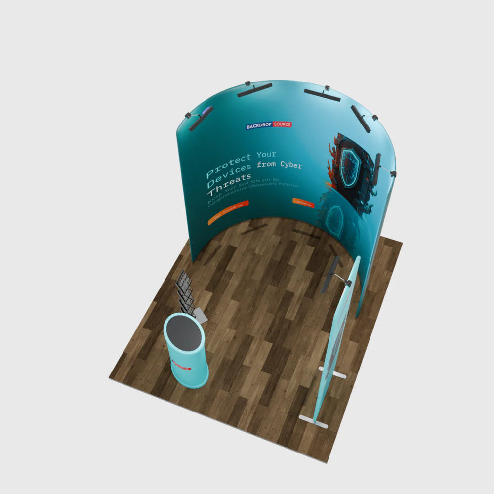 Modular U Shaped Exhibition Kit for 3m Wide Booths