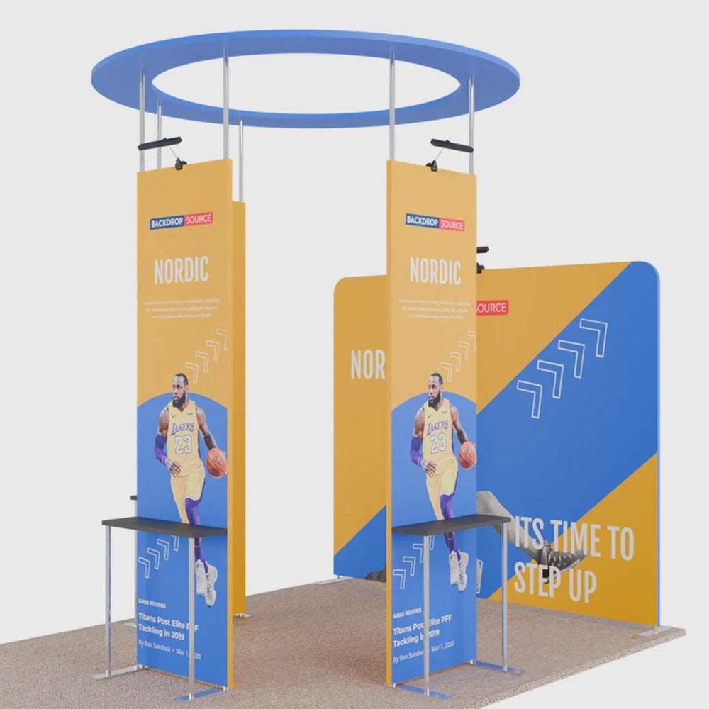 3x3m Straight Fabric Wall Display
