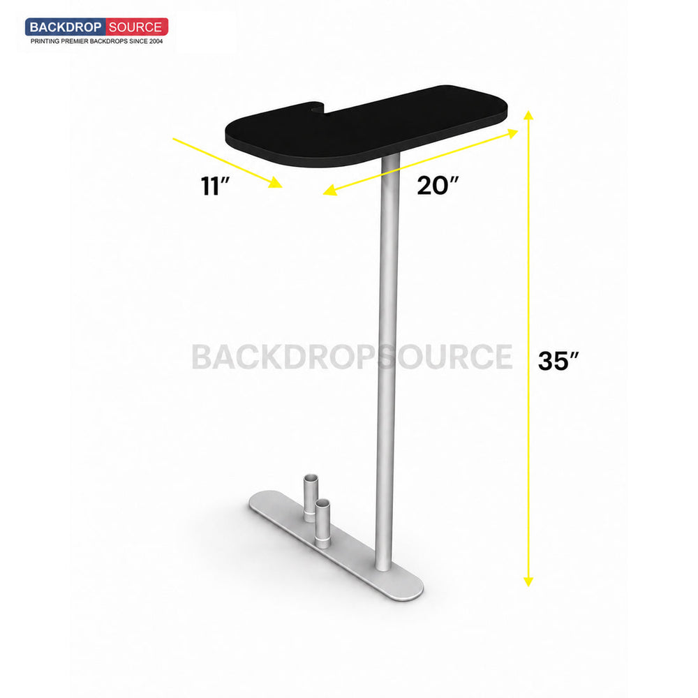 3x3m Booth Kit with Sloped & Straight Walls, Counter & TV Mount