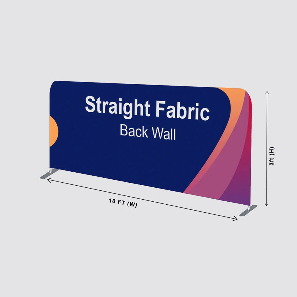 3x3m Booth Kit with Backwall, 2 Side Walls & Counter
