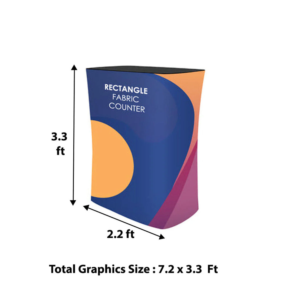 3x3m Booth Kit with Backwall, 2 Side Walls & Counter