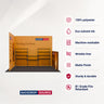 3x3m Corner Booth Kit with Back & Side Walls & 10 Shelves