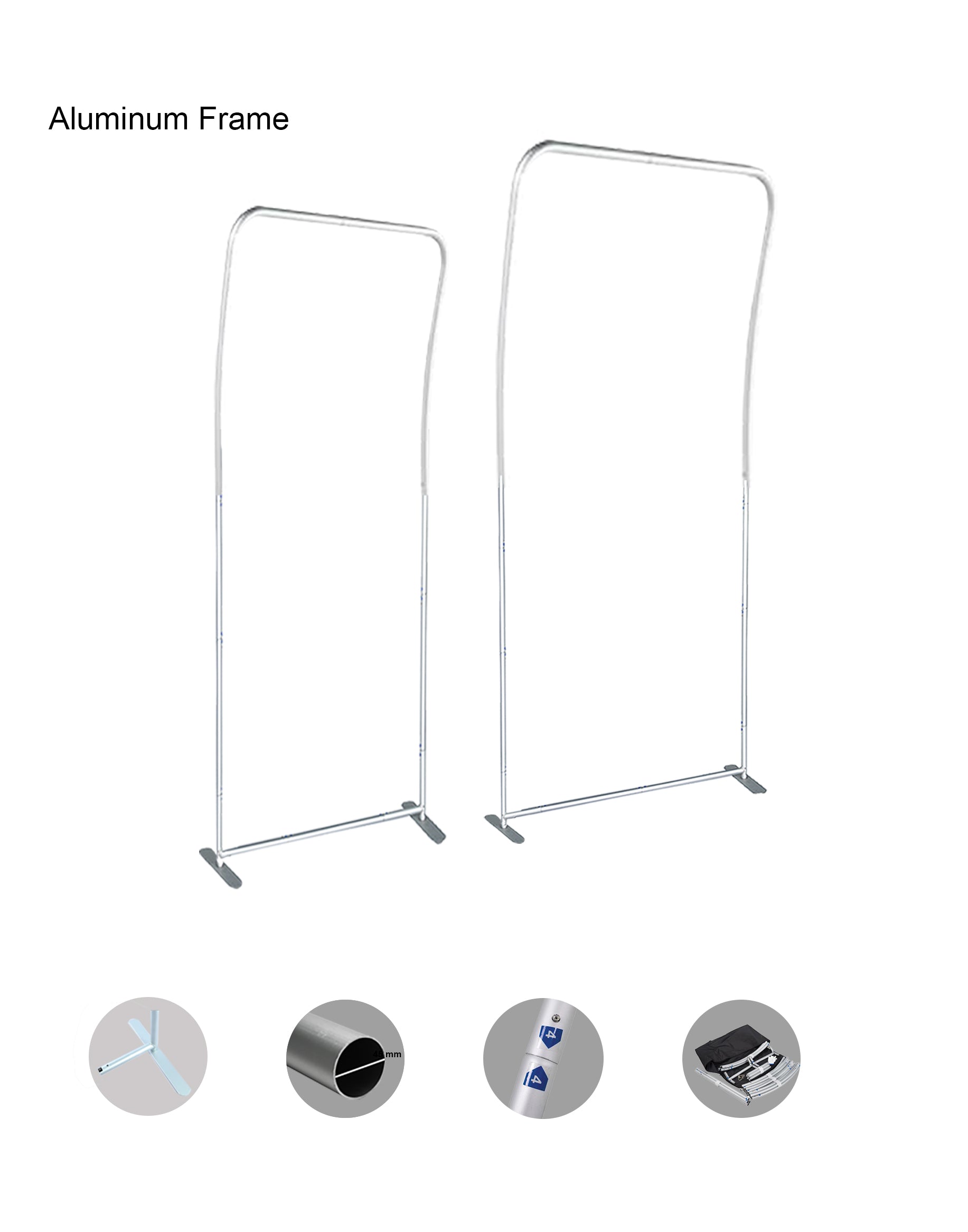 Portable Exhibit Display - Curved - Backdropsource