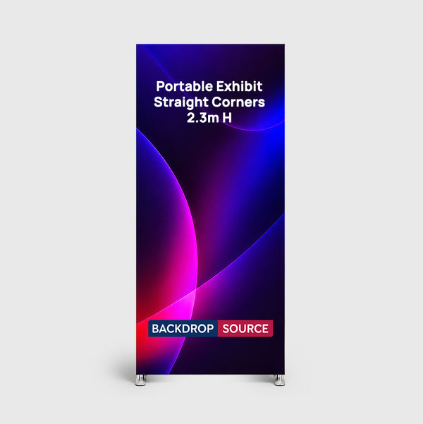 Portable Straight-Corner Exhibit Display