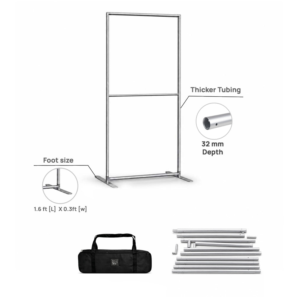 Portable Straight-Corner Exhibit Display