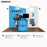 3x3m Twin Inclined Wall Booth Kit