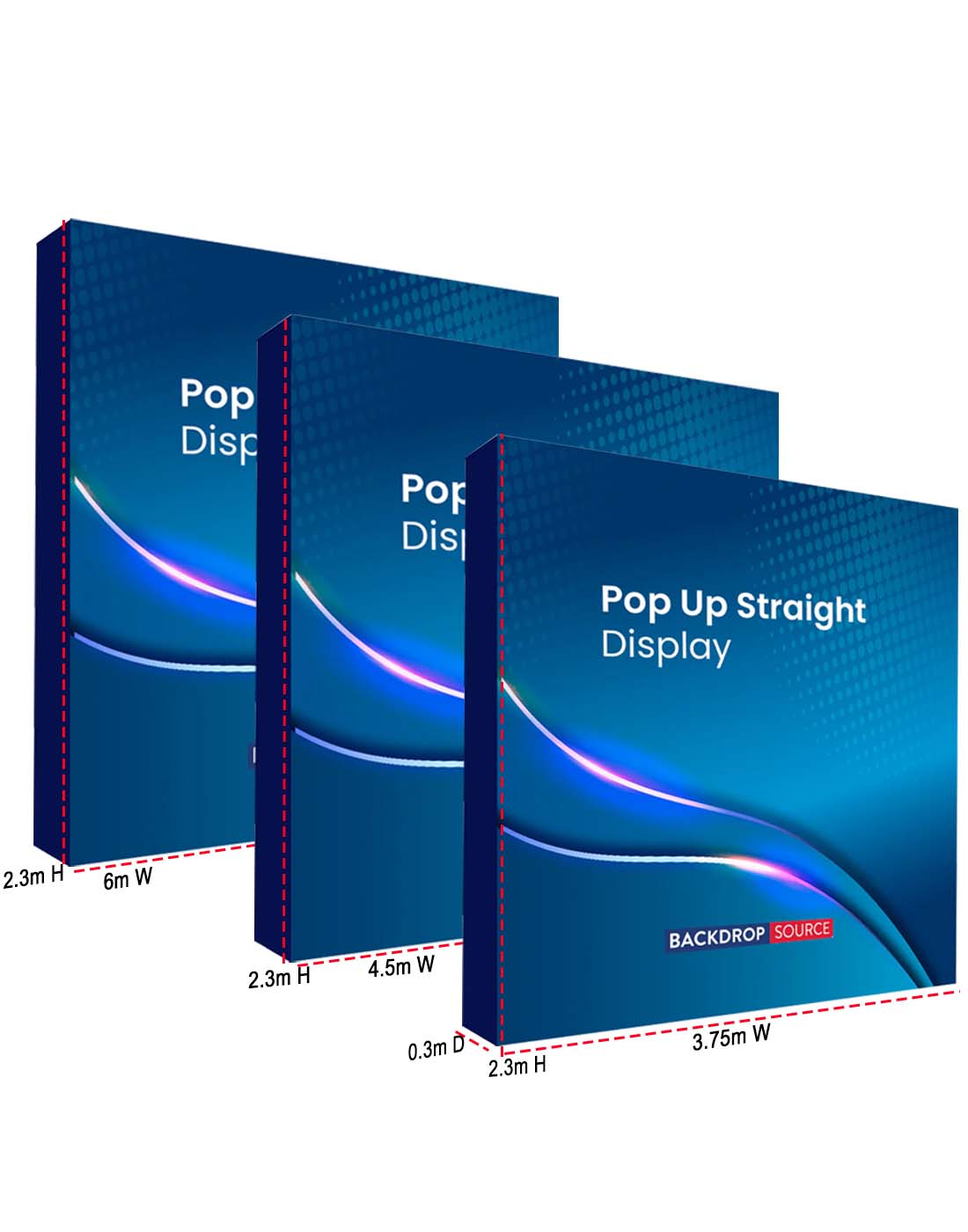 Pop Up Straight Velcro Media Wall