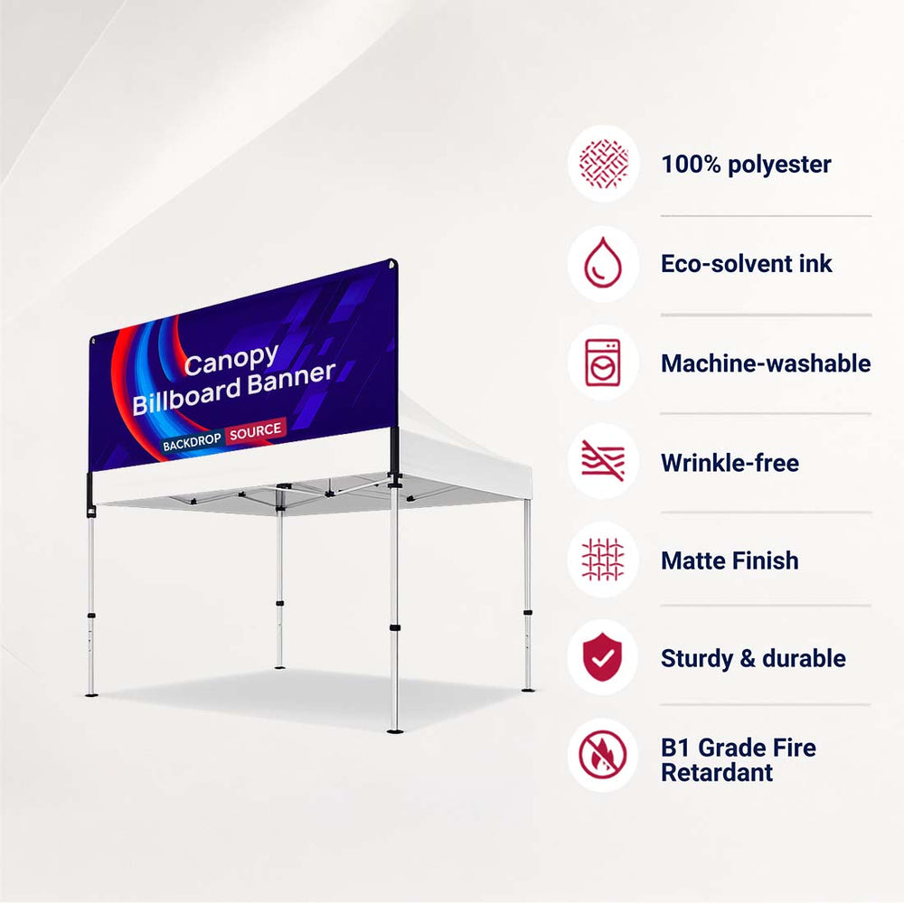 خيمة المظلة - لافتة إعلانية