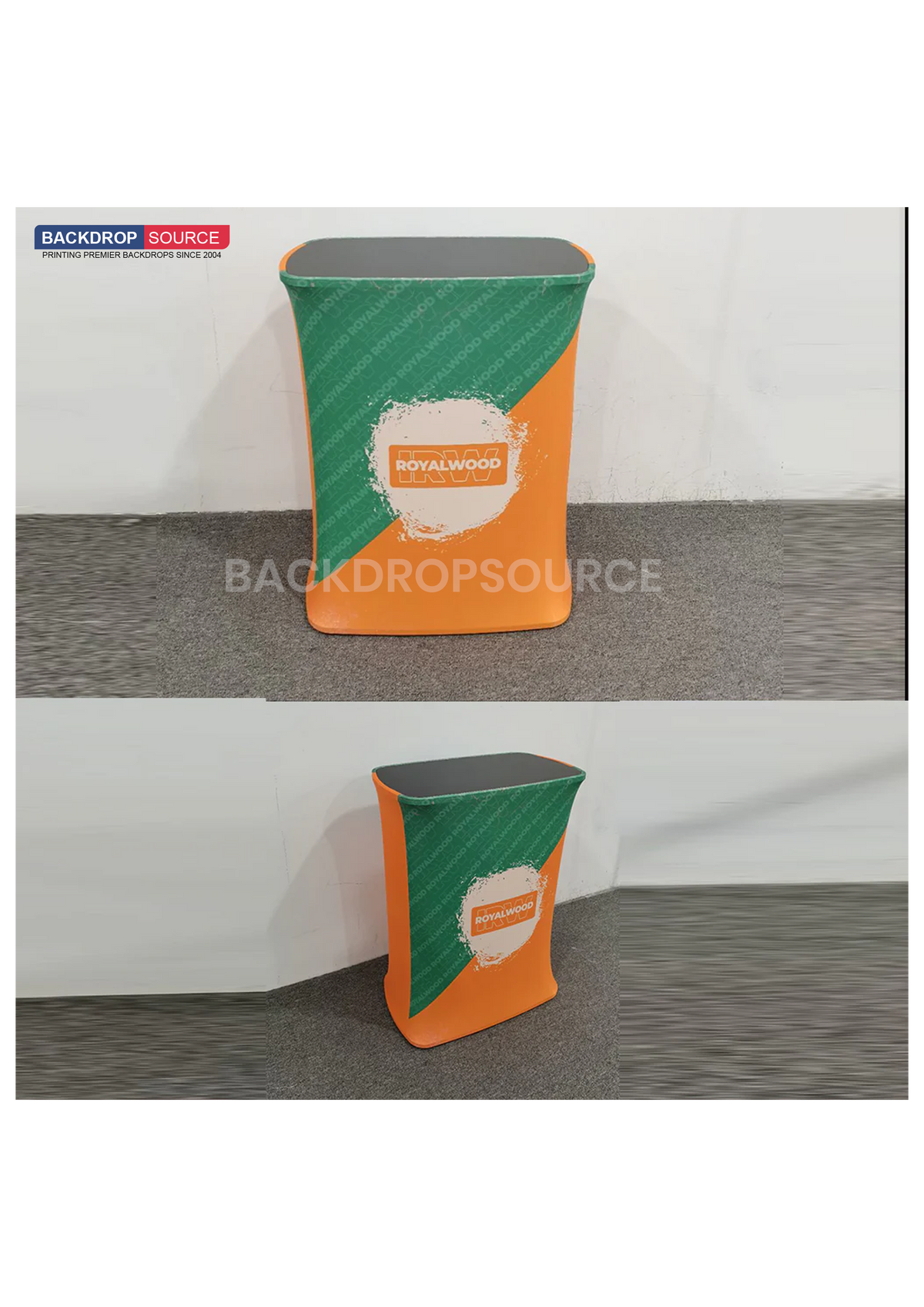 Rectangle Fabric Display Counter – Exhibition Booth Podium UAE ...