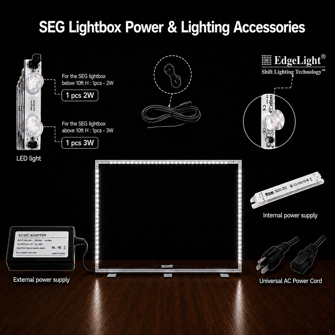 SEG Fabric LED Backlit Light Box- 4m W x 2.5m H