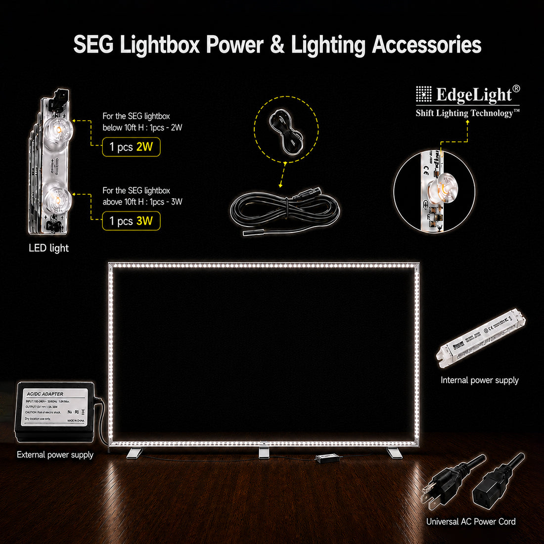 SEG Fabric LED Backlit Light Box - 5m W x 2.5m H
