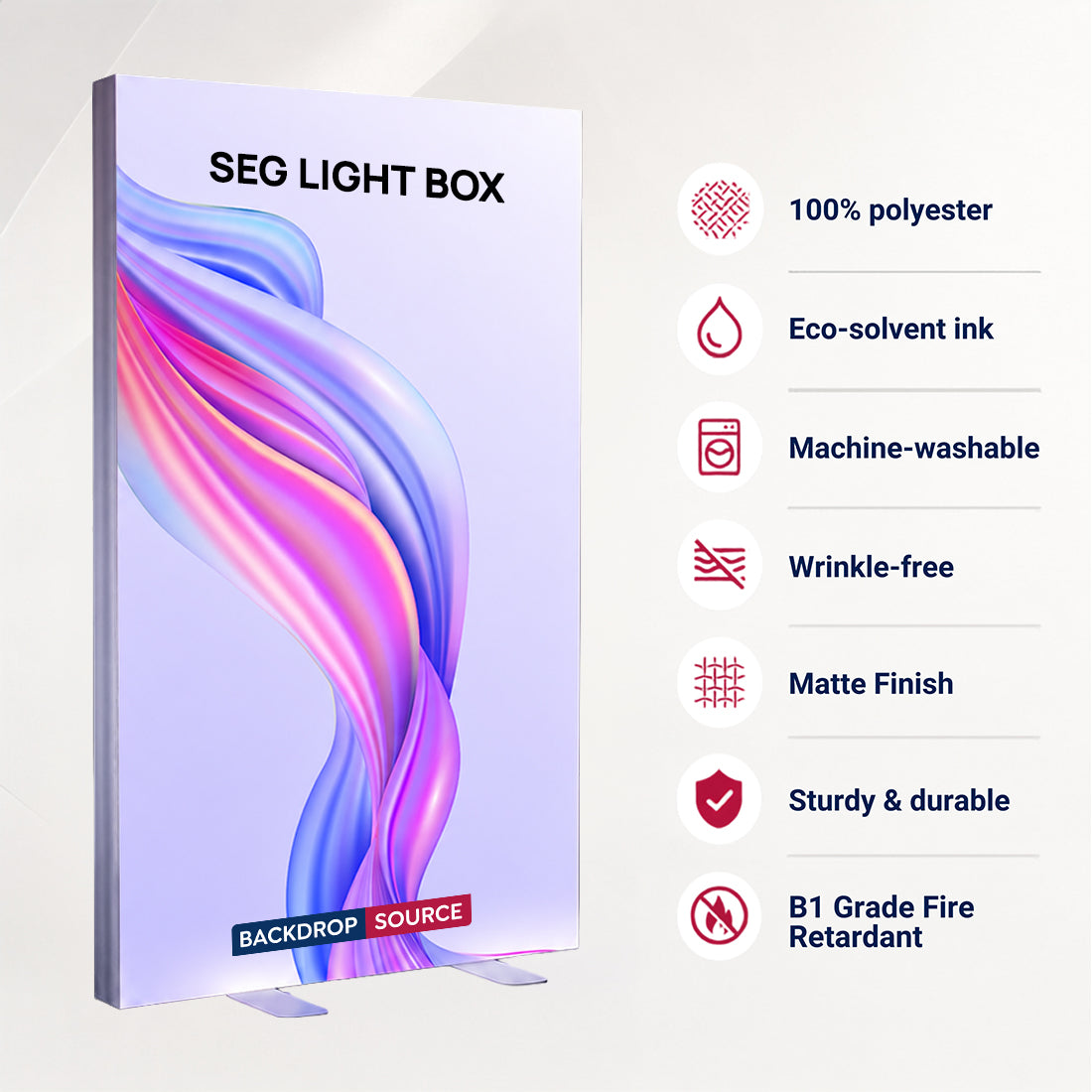 SEG Fabric LED Light Box - 1.2m W x 2m H