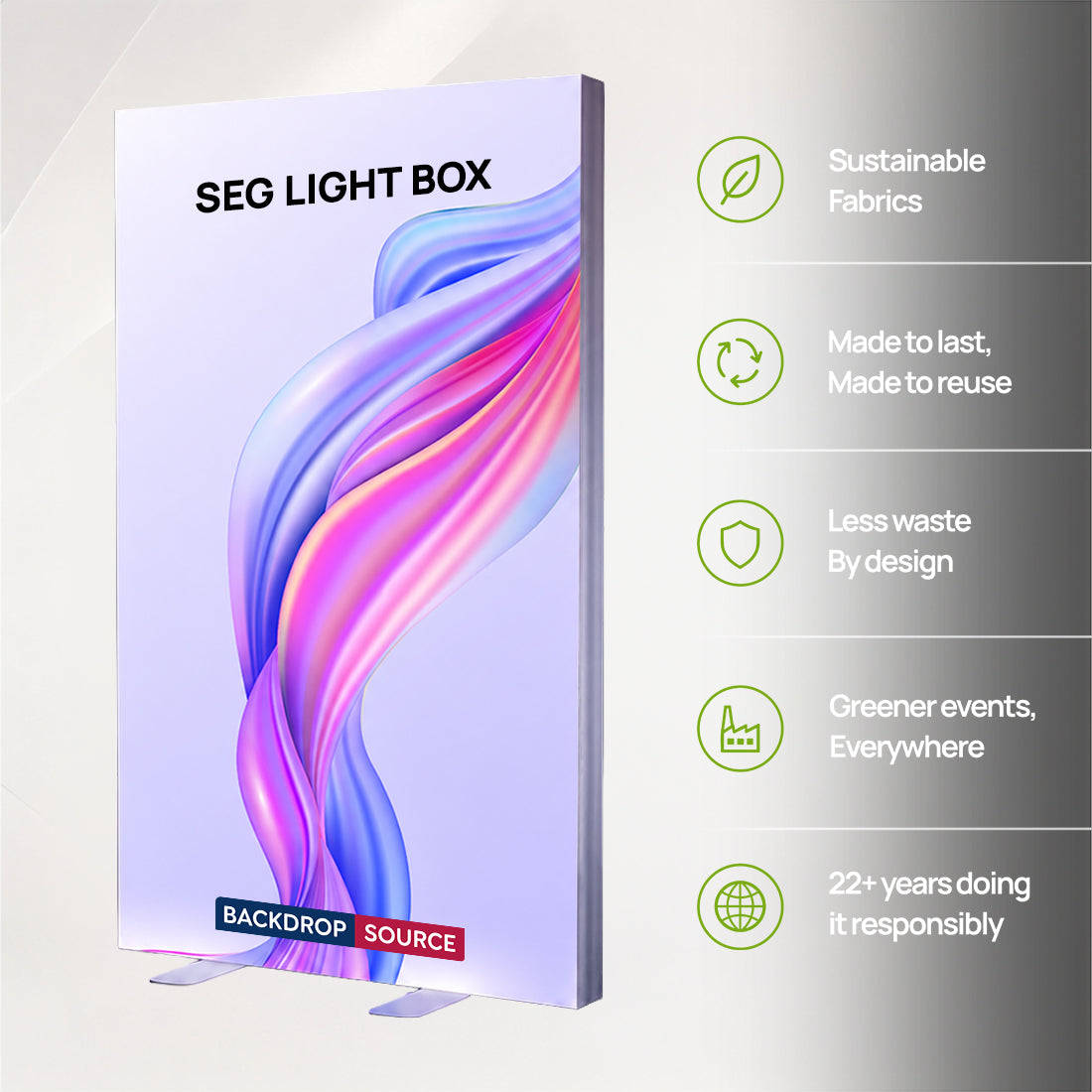 SEG Fabric LED Light Box - 1.2m W x 2m H