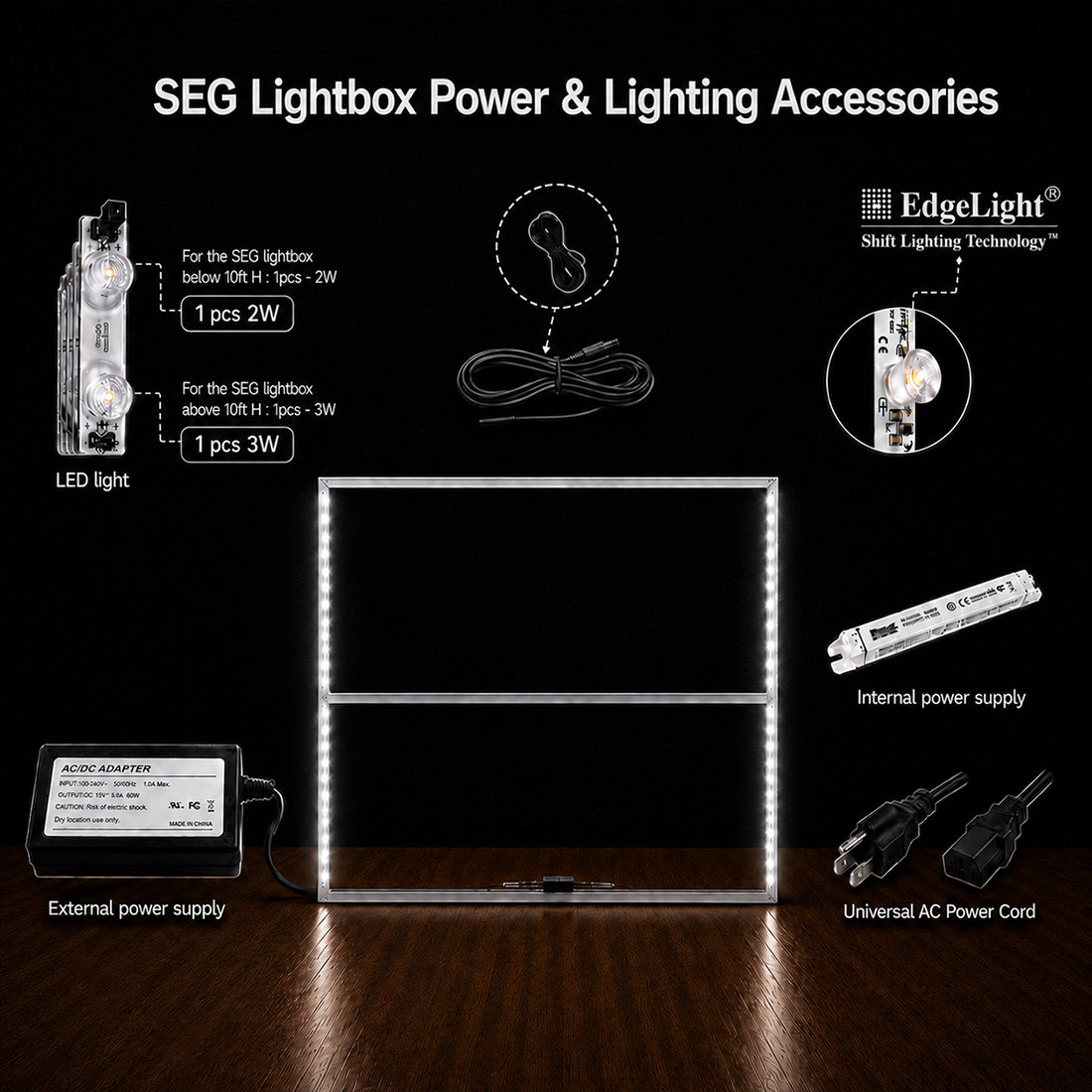 SEG Fabric LED Light Box -2.5m W x 2.5m H