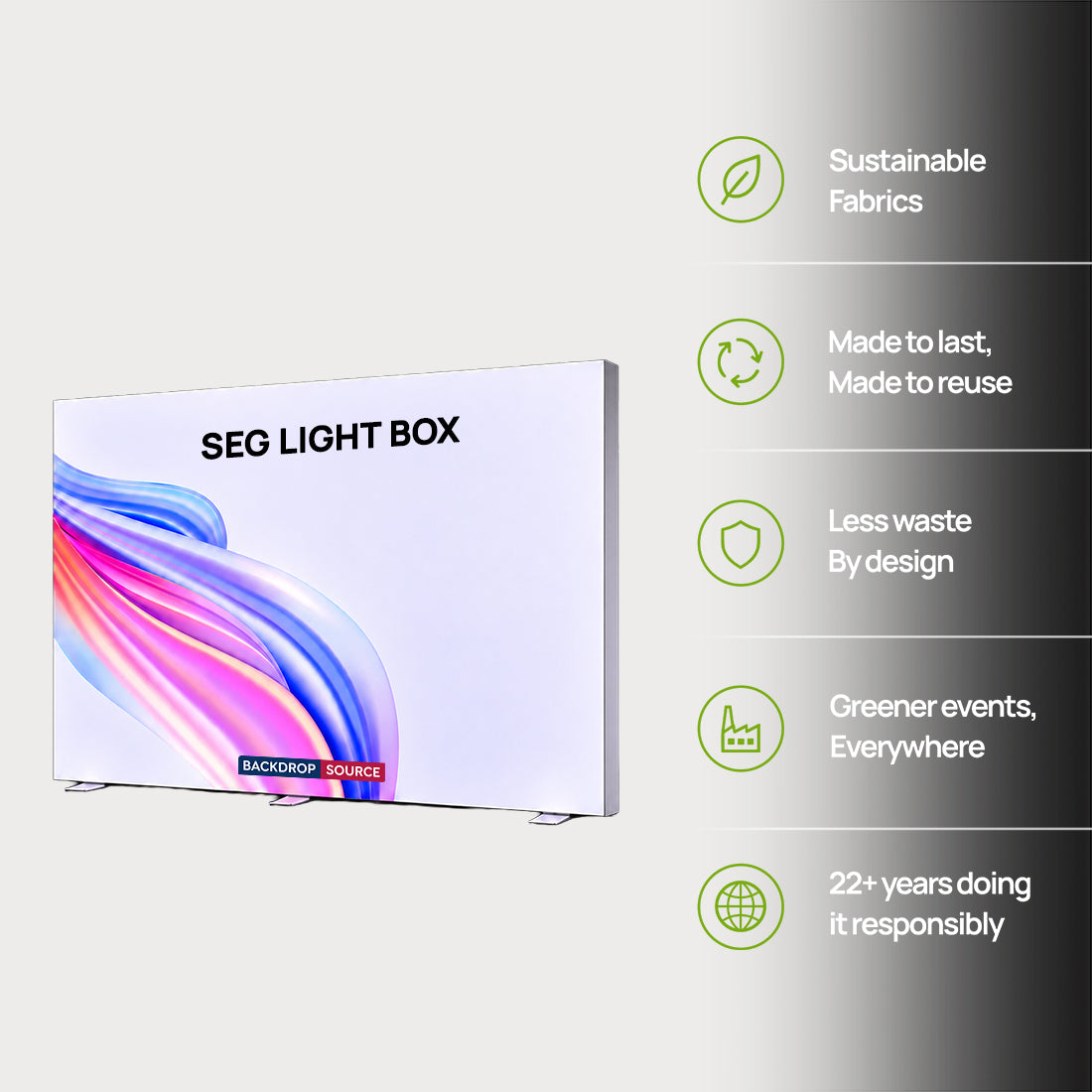 SEG Fabric LED Light Box - 3m W