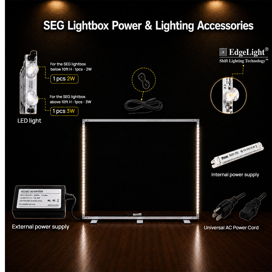 SEG Fabric LED Light Box - 3m W
