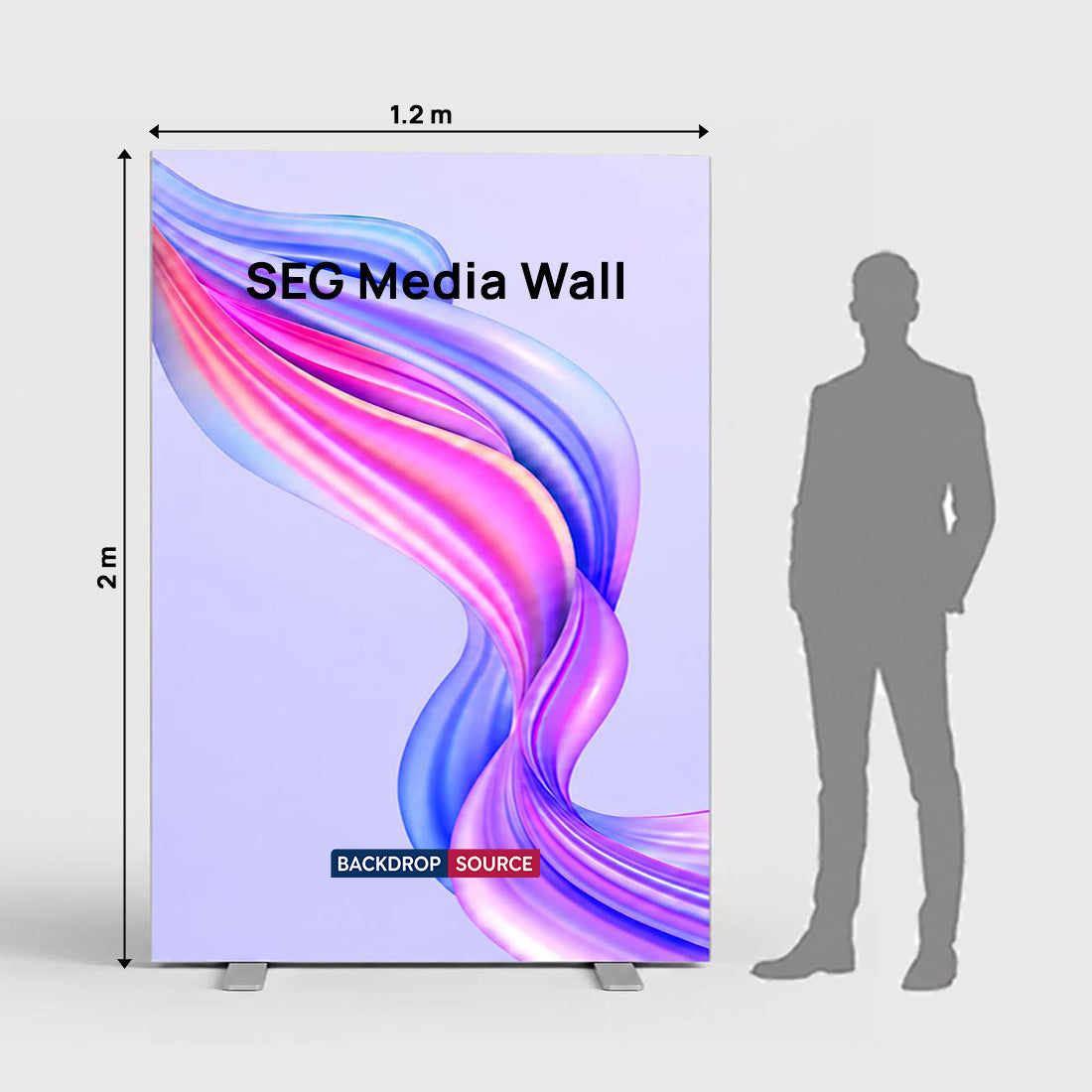 SEG Fabric Media Wall - 1.2m x 2m