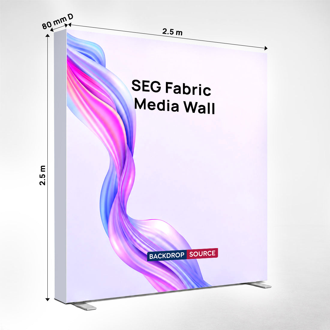 SEG Fabric Media Wall - 2.4m x 2.5m