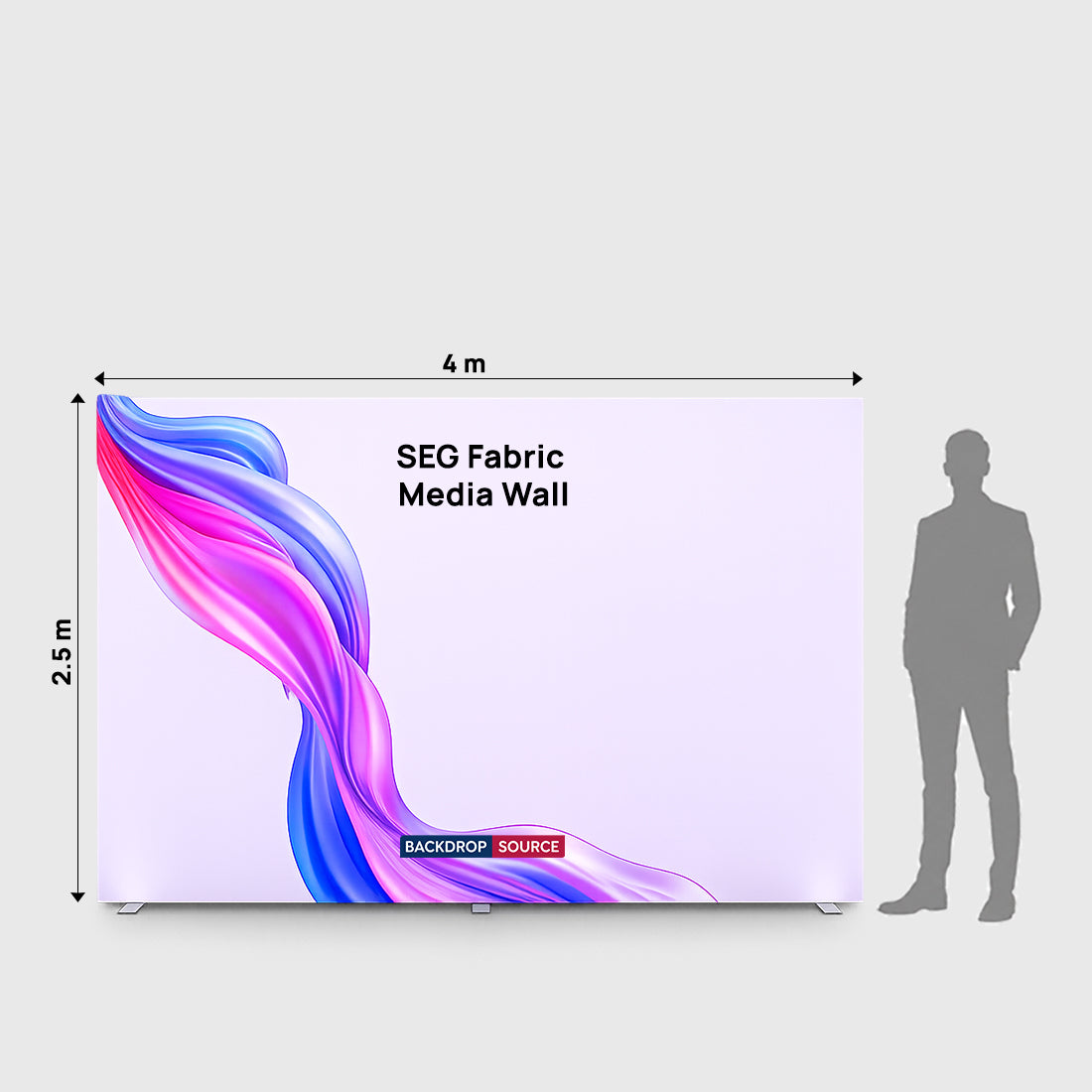 SEG Fabric Media Wall 4m x 2.5m