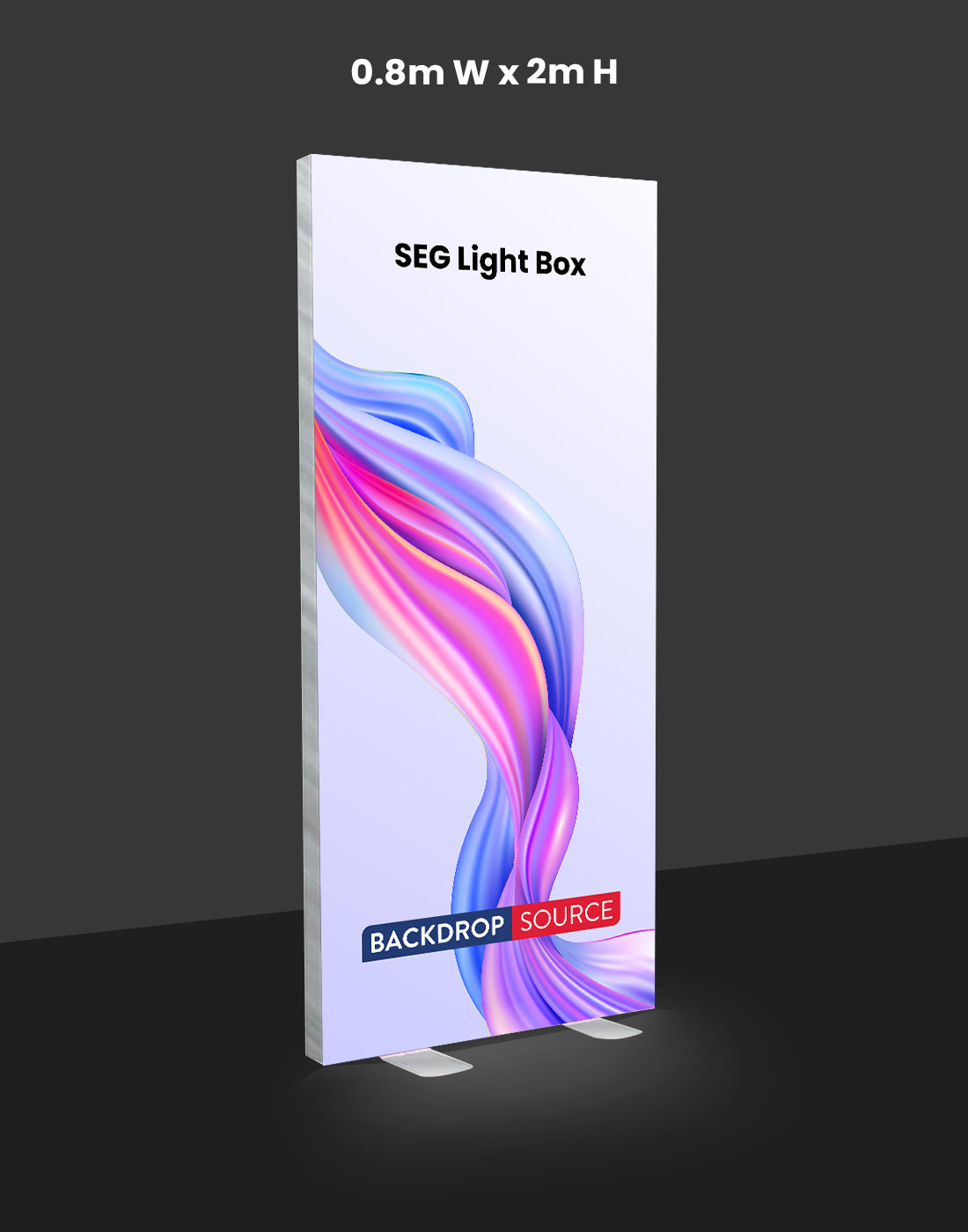 صندوق إضاءة بإضاءة خلفية LED من القماش SEG