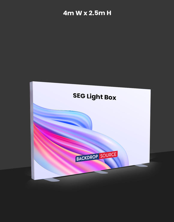 SEG Fabric LED Backlit Light Box- 4m W x 2.5m H