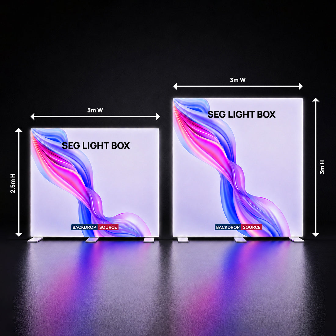 SEG Fabric LED Light Box - 3m W