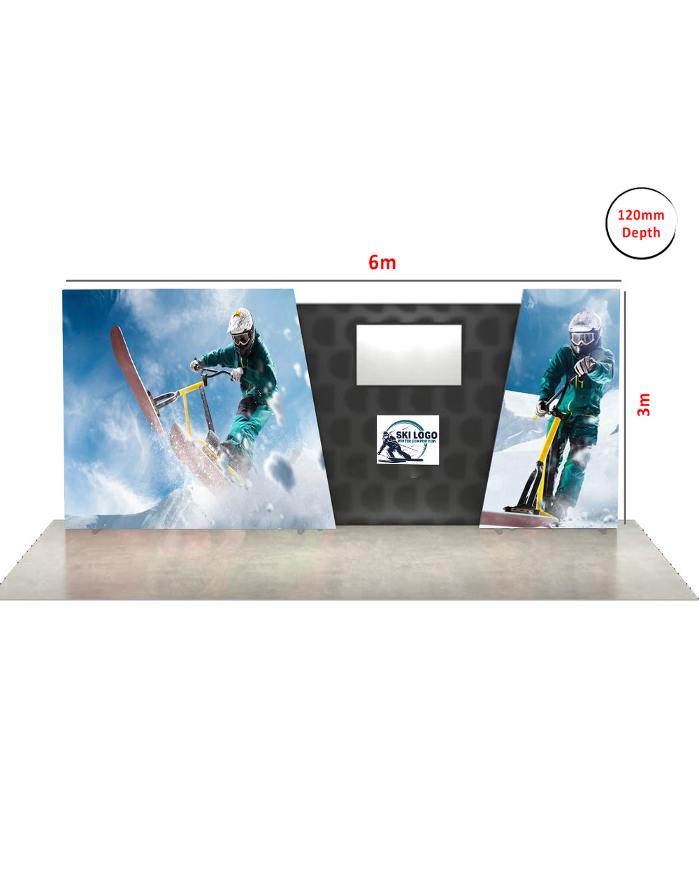 أضئ معرضك بلوحات SEG مقاس 6م × 3م