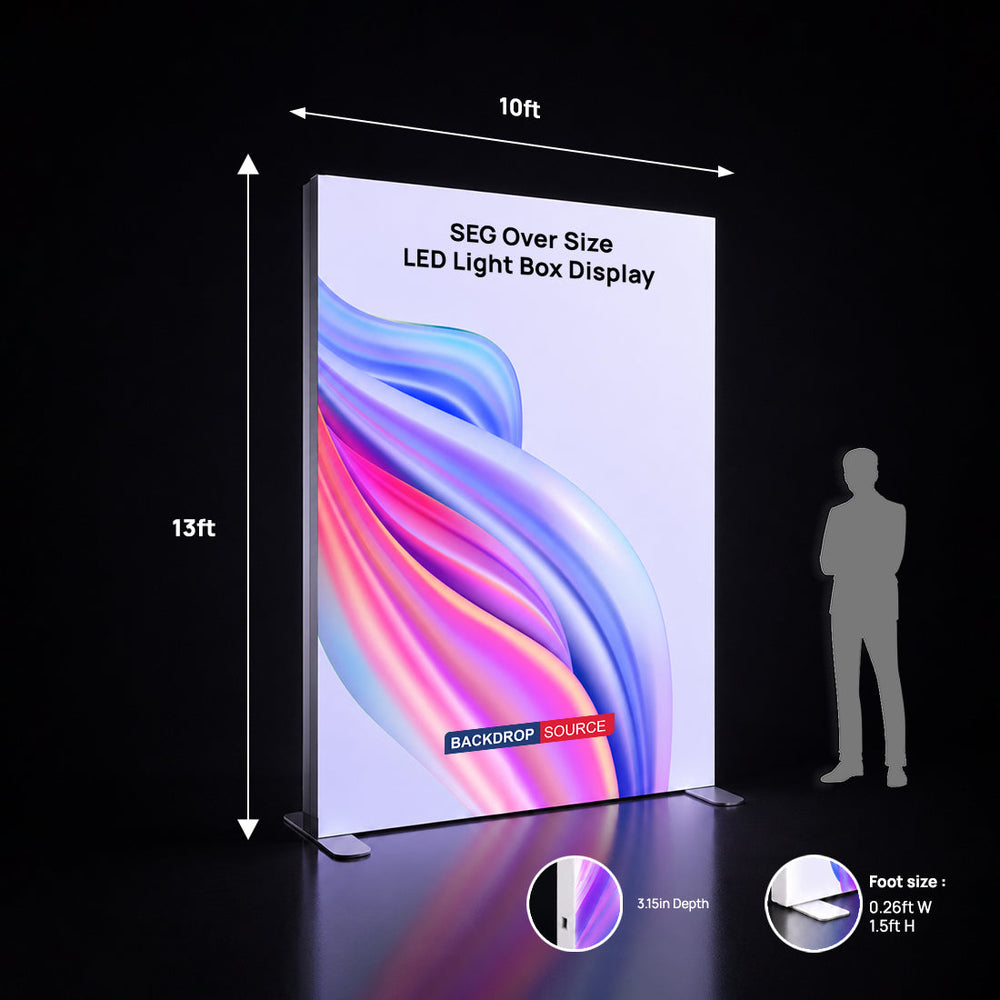 SEG Over Size LED Light Box Display - 4m Height